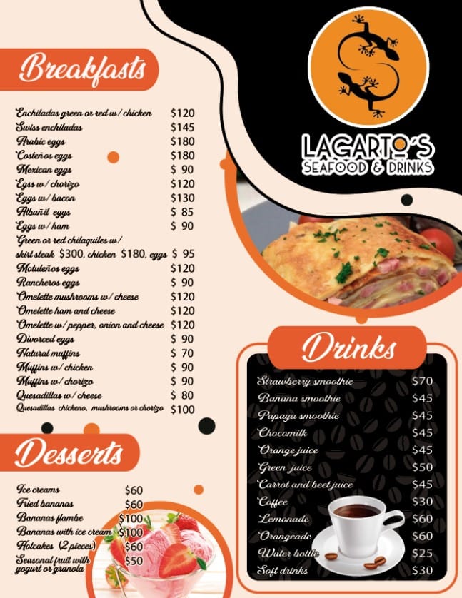 Restaurante Lagarto´s Menu - Image 2