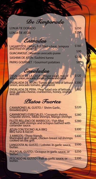 Restaurante Lagarto´s Menu - Image 6